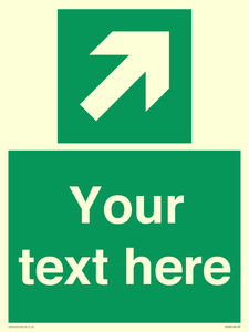 Custom Arrow Top Right Sign